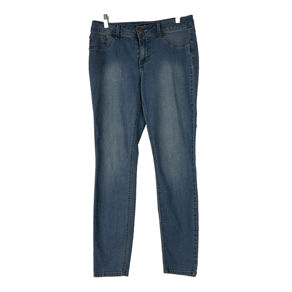 AS Denim Jeans Womens 10 Slim Faux Front Pockets Back Pockets Mid Rise - Picture 1 of 10